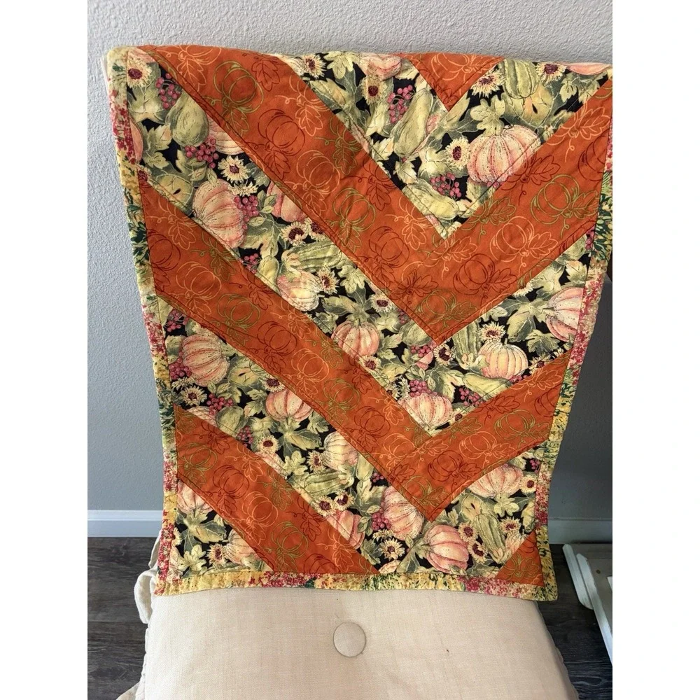 Handmade Patchwork Autumn Table Runner~28